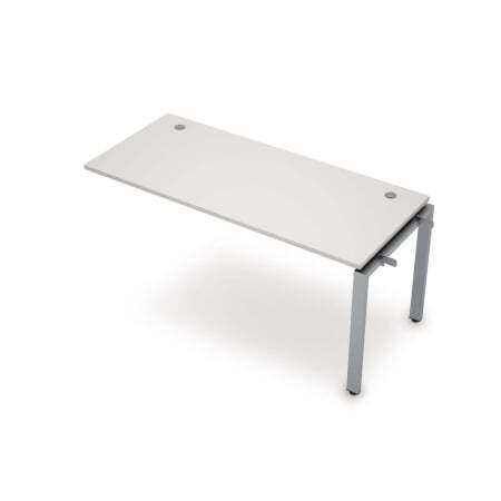 6МБС.6178 Линейная бенч-система, средний модуль (1200x700x750) (Белый/Алюминий матовый)