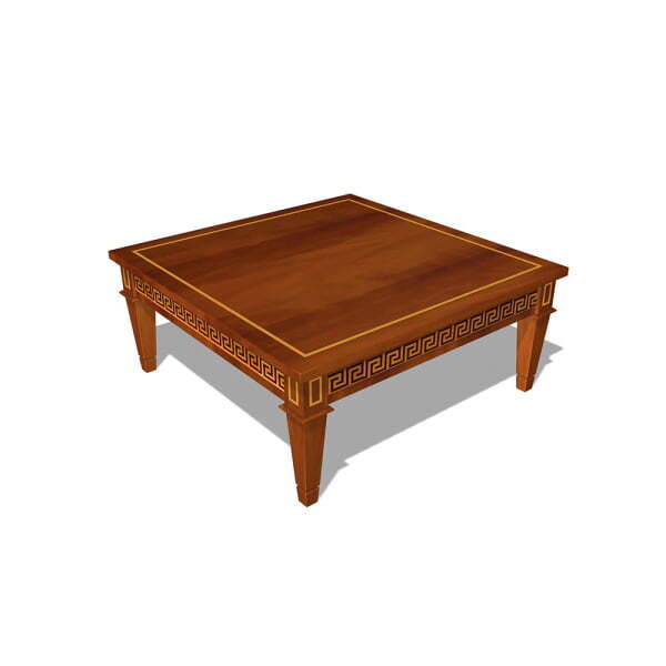 Столик журнальный Art&Lux ALX1118 1100x1100x470 (Красное дерево)