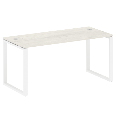 Стол письменный Metal System Style БО.СП-4 1600x720x750 (Дуб Наварра/Белый металл)