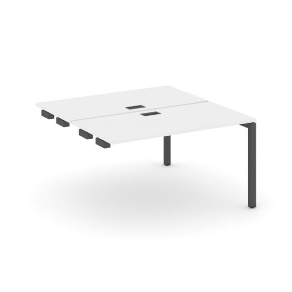 Стол-приставка к опорным элементам SN-5P.DPRS-014 (1580х1432х750) (Белый/Металл Антрацит)