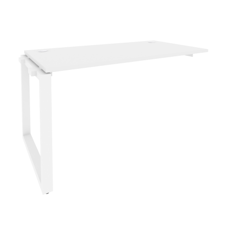 Наборный элемент рабочей станции на О-образном м/к Onix O.MO-1.NRS-3.7 1380x720x750 (Белый Бриллиант/Белый Металл)