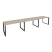 Рабочая станция на О-образном м/к Onix O.MO-RS-3.3.8 4140x800x750 (Тиквуд Темный/Белый Металл)