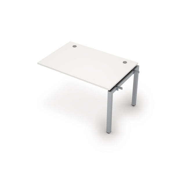 6МБС.5188 Линейная бенч-система, средний модуль (1200x800x750) (Белый/Алюминий матовый)