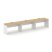 Рабочая станция 1 сторонняя SN-D.ORS-032 (3540х600х750) (Тиквуд Светлый/Антрацит)