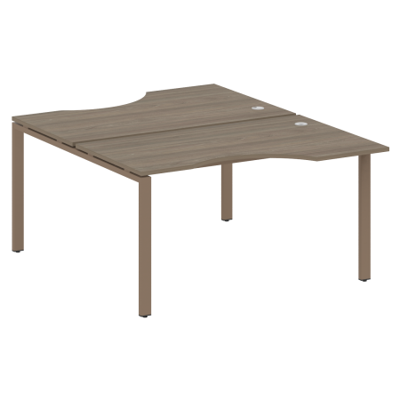 Рабочая станция криволинейная Metal System Style БП.РАС-СА-2.2 1400x1835x750 (Вяз/Мокко металл)