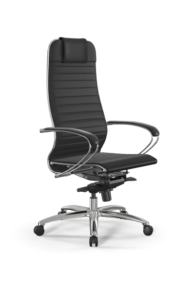 Кресло для руководителя Метта Samurai L1-3K - Infinity /Uc02/Nc02/K2cL(M06.B31.G04.W03) (Черный)