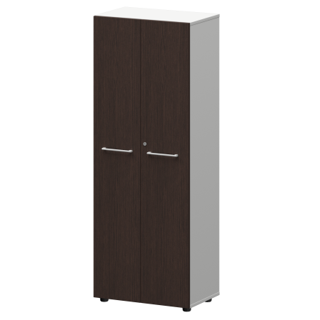 Шкаф для одежды Кортез KZS-46 598x380x1595 (Дуб венге/Белый)