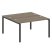 Рабочая станция Metal System Style БП.РАС-СП-2.3 1400x1475x750 (Дуб Наварра/Серый металл)