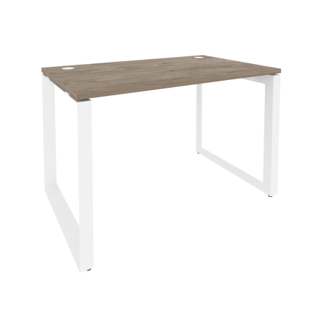 Стол рабочий на О-образном м/к Onix O.MO-SP-2.7 1180x720x750 (Тиквуд Темный/Белый Металл)