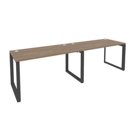 Рабочая станция на О-образном м/к Onix O.MO-RS-2.3.7 2760x720x750 (Дуб Аттик/Черный металл)