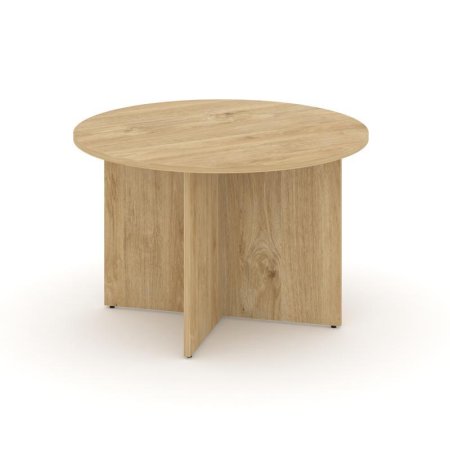 Стол переговорный круглый SN-D.SPRG-004 (1180х1180х750) (Тиквуд Светлый)