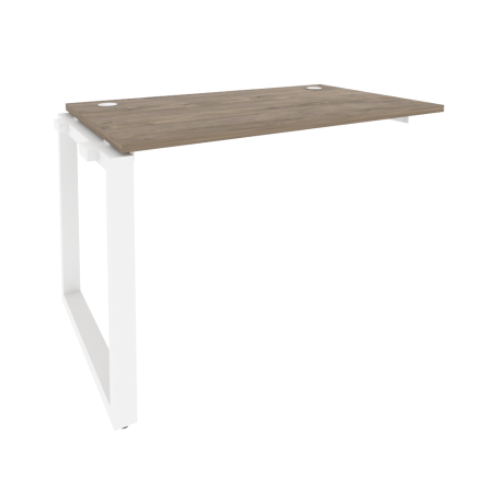 Наборный элемент рабочей станции на О-образном м/к Onix O.MO-1.NRS-2.7 1180x720x750 (Тиквуд Темный/Белый Металл)