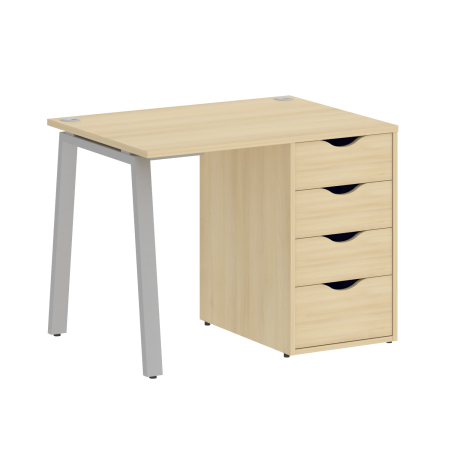 Стол письменный VR.SP-3-98.4.A 980x720x750 (Акация Лорка/Серый Металл)