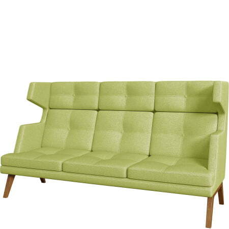 Диван офисный 3-х местный высокий Беверли (Диван 3-местный высокий kiton_08)