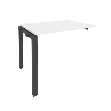 Наборный элемент рабочей станции на П-образном м/к Onix O.MP-1.NRS-1.7 980x720x750 (Белый Бриллиант/Черный металл)