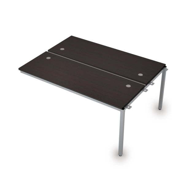 6МБС.264 Сдвоенные бенч-системы, средний модуль (1600x1235x750) (Венге/Алюминий матовый)