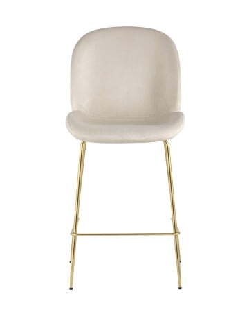 Стул полубарный Beetle со спинкой бежевый (Стул полубарный Турин бежевый)