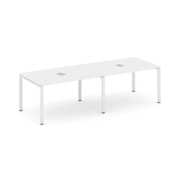 Стол переговорный SN-6P.SPRG-012 (2360х980х750) (Белый/Металл Белый)