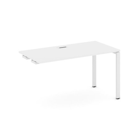 Стол-приставка к опорным элементам SN-6P.OPRS-013 (1380х700х750) (Белый/Металл Белый)