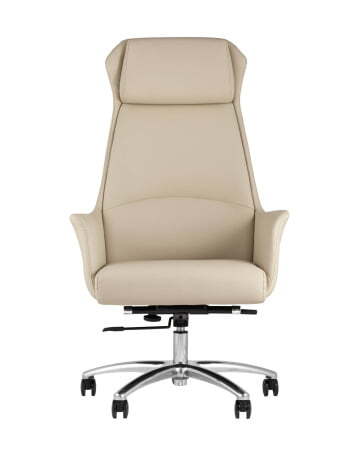 Кресло руководителя TopChairs Viking бежевое (Компьютерное кресло Viking бежевый)