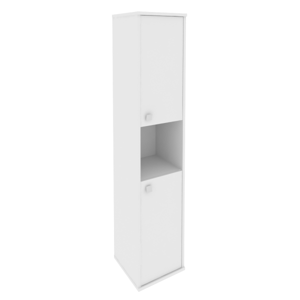 Шкаф высокий узкий, правый Style Л.СУ-1.5Пр 412x410x1980 (Белый)