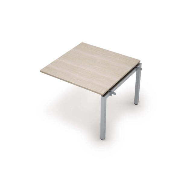 6МПС.501 Бенч-система для переговорных столов, средний модуль (1000x1000x750) (Шамони светлый/Алюминий матовый)