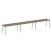 Рабочая станция на 3 рабочих места на А-образном м/к Metal System Style БА.СМ-3.4 4800x720x750 (Дуб наварра/Серый металл)
