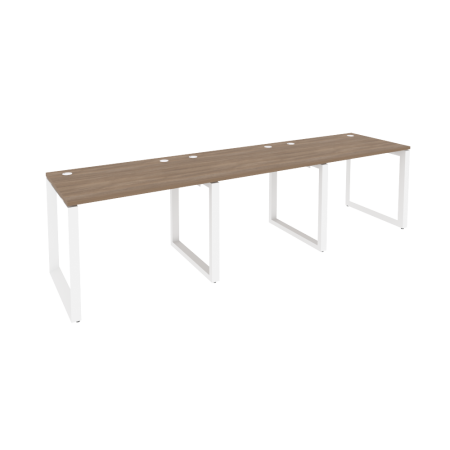 Рабочая станция на О-образном м/к Onix O.MO-RS-3.1.7 2940x720x750 (Дуб Аризона/Белый Металл)