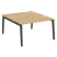 Рабочая станция на деревянных опорах Onix Wood OW.D.RS-2.3.8 1380x1635x750 (Тиквуд Светлый/Дуб Темный)