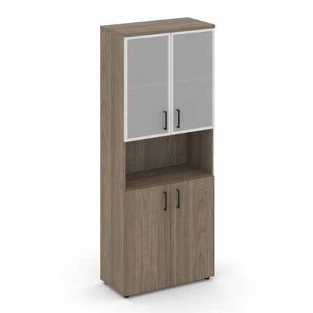 Шкаф высокий широкий SN.STS.E-106 (796х400х1982) (Вяз Благородный/Сатин)