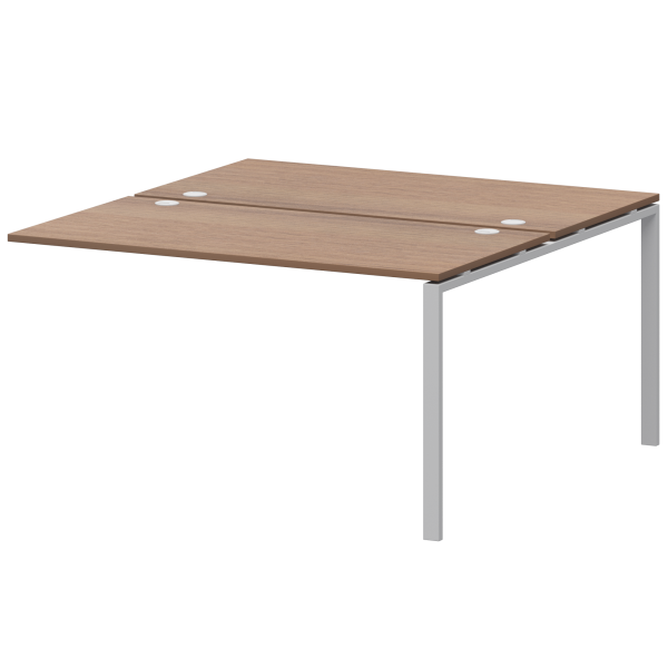 Модуль двойной на 2 рабочих места Арго-М АМБЭ-002 1200x1496x760 (Орех/Белый)