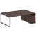 Рабочая станция Metal System Style БО.РС-СТП-2.5 2212x1475x750 (Дуб Наварра/Серый металл)