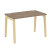Стол рабочий на деревянных опорах Onix Wood OW.SP-2.7 1180x720x750 (Тиквуд Светлый/Дуб Темный)