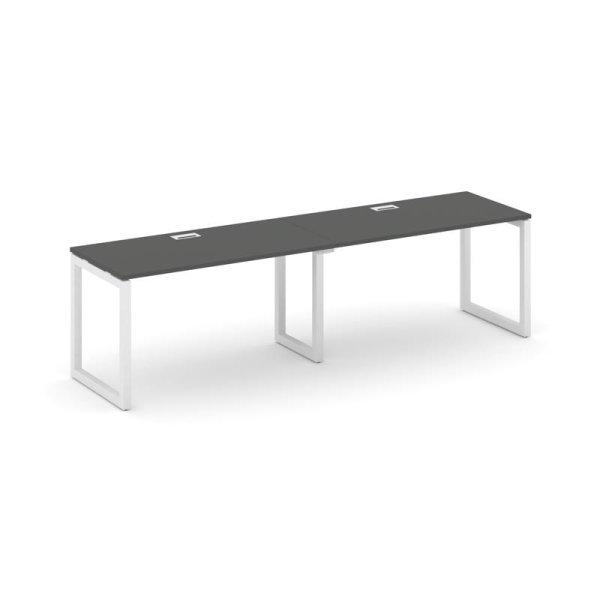 Рабочая станция 1 сторонняя SN-5O.ORS-004 (3160х600х750) (Антрацит/Металл Белый)
