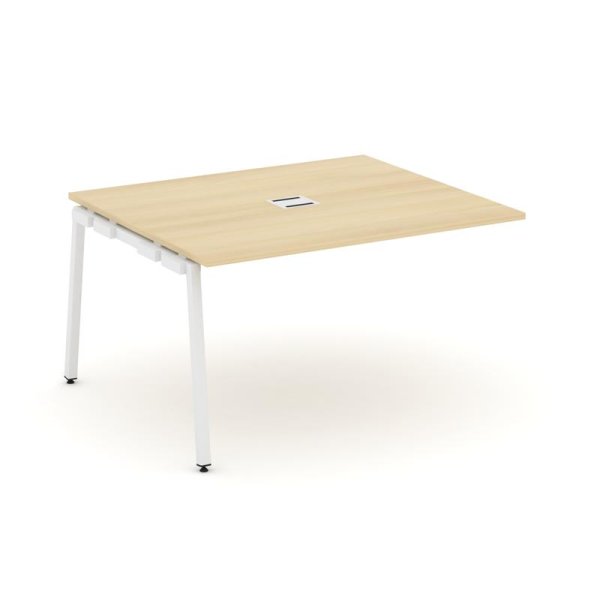 Проходной наборный элемент переговорного стола SN-4A.NSPRG-032 (1180х1180х750) (Акация Лорка/Металл Белый)