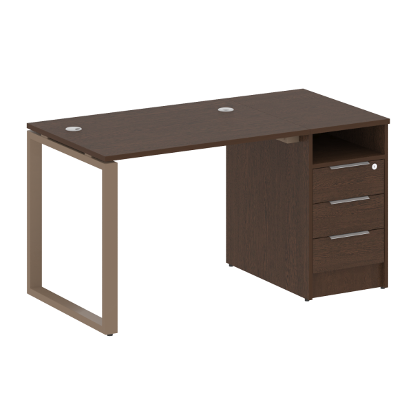Рабочая станция Metal System Style БО.РС-СТП1.1 1412x750x750 (Венге Цаво/Мокко металл)