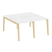 Рабочая станция на деревянных опорах Onix Wood OW.D.RS-4.0.8 1560x1635x750 (Тиквуд Светлый/Дуб Темный)