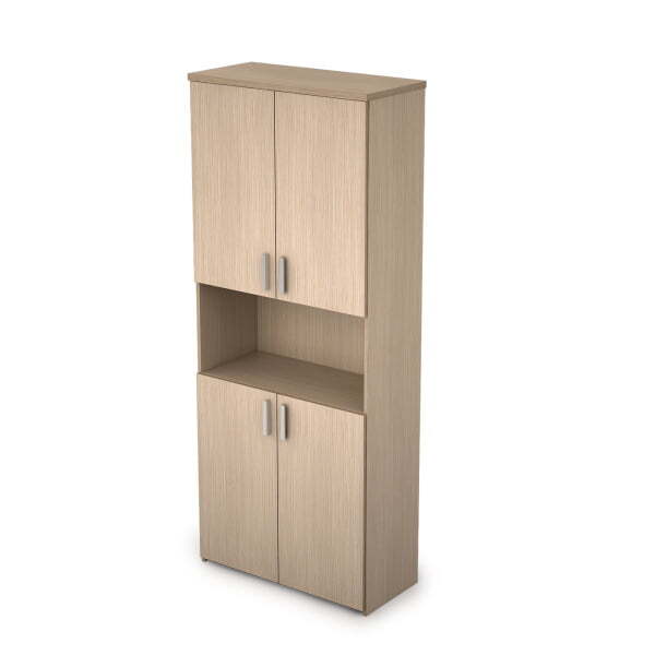 Шкаф высокий закрытый с нишей Стиль 2Ш.005.4 790x370x1960 (Дуб)