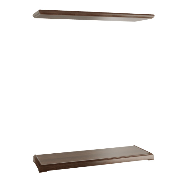 Топ и цоколь для шкафа 3 створки Ministry MNS29573 1670x550x100 (Дуб шоколад)