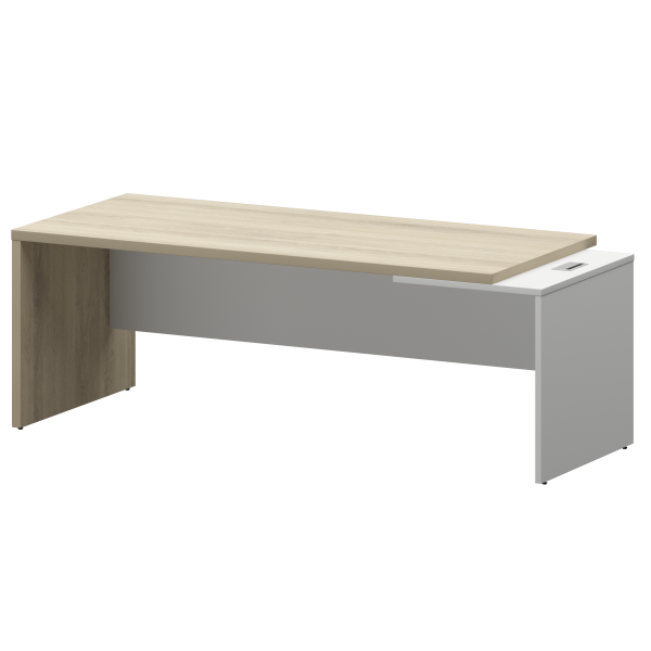 Стол руководителя правый Кортез KZ-22R 2200x900x750 (Кронберг/Белый)