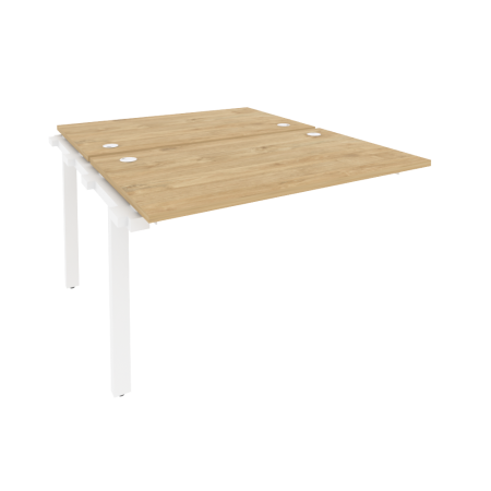 Наборный элемент рабочей станции на м/к Onix O.M-2.NRS-2.7 1180x1475x750 (Тиквуд Светлый/Белый Металл)