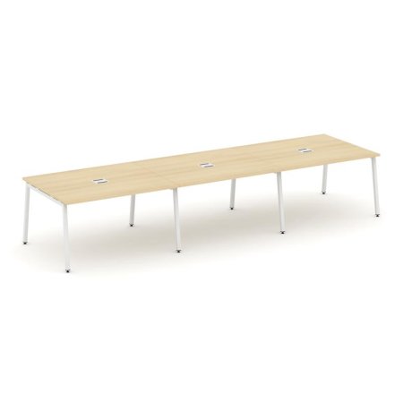 Стол переговорный SN-4A.SPRG-054 (4740х1180х750) (Акация Лорка/Металл Белый)