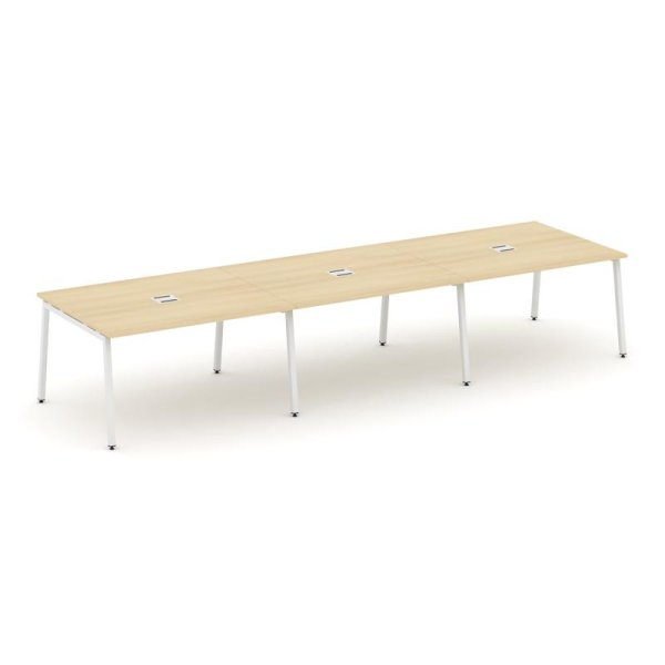 Стол переговорный SN-4A.SPRG-053 (4410х1180х750) (Акация Лорка/Металл Белый)