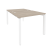 Рабочая станция на П-образном м/к Onix O.MP-D.RS-2.1.8 980x1635x750 (Тиквуд Темный/Белый Металл)