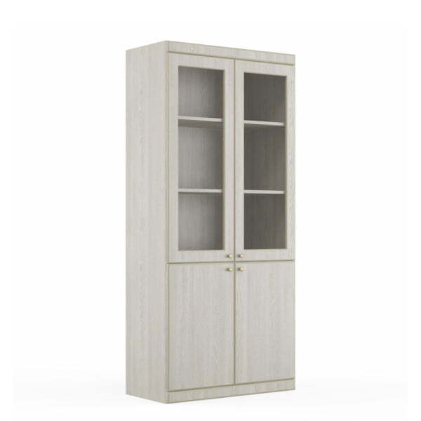 Шкаф стекл.2 ств. Capital P CPT17500 900x400x2000 (Светлый дуб)