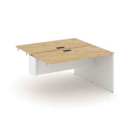 Стол-приставка к опорным элементам SN-D.DPRS-014 (1580х1432х750) (Тиквуд Светлый/Белый)