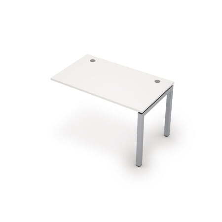 6МБК.5178 Линейная бенч-система, конечный модуль (1200x700x750) (Белый/Алюминий матовый)