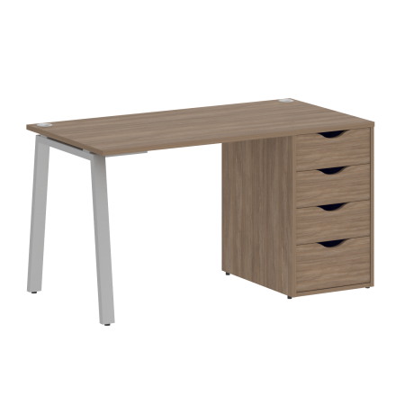 Стол письменный VR.SP-3-138.4.A 1380x720x750 (Дуб Аризона/Серый Металл)