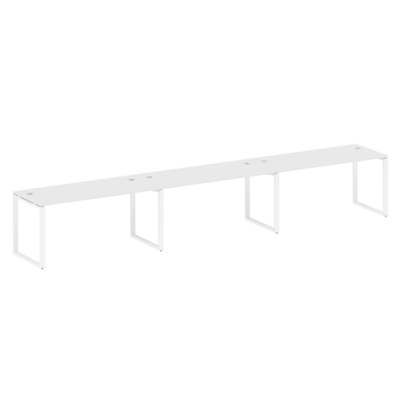 Рабочая станция Metal System Style БО.СМ-3.4 4800x720x750 (Белый/Белый металл)