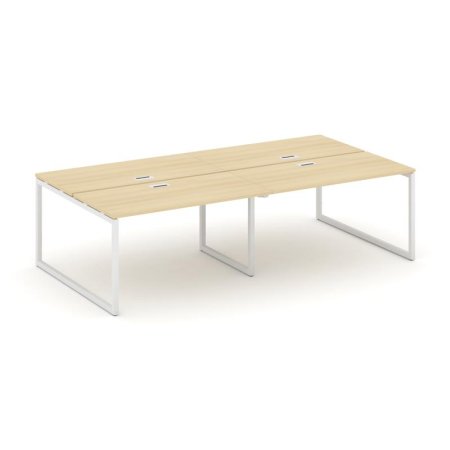 Рабочая станция 2-х сторонняя SN-4O.DRS-034 (3160х1232х750) (Акация Лорка/Металл Белый)